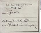 Etiketten zu Pyrochlor (NHMW-MIN-Ah456)